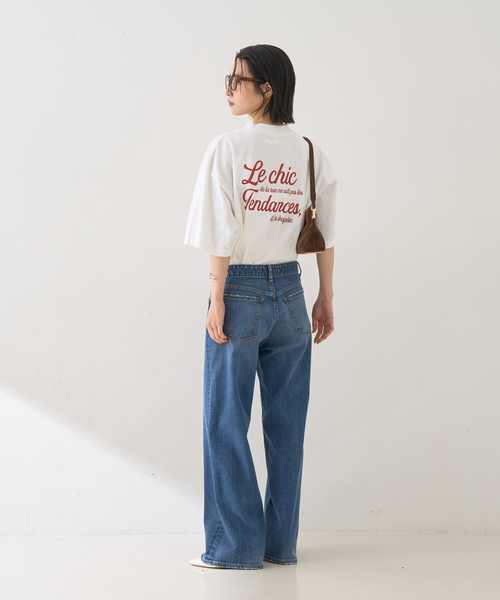 Rouge vif Anna(ルージュヴィフアンナ)の「ピグメントロゴBIG Tシャツ(Tシャツ/カットソー・レディース・クリーム/ホワイト・フリー)」の15枚目の写真