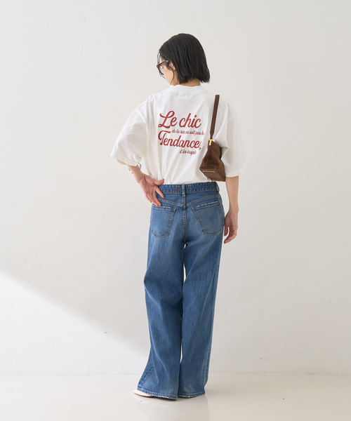 Rouge vif Anna(ルージュヴィフアンナ)の「ピグメントロゴBIG Tシャツ(Tシャツ/カットソー・レディース・クリーム/ホワイト・フリー)」の16枚目の写真