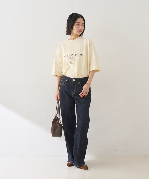 Rouge vif Anna(ルージュヴィフアンナ)の「ピグメントロゴBIG Tシャツ(Tシャツ/カットソー・レディース・クリーム/ホワイト・フリー)」の17枚目の写真