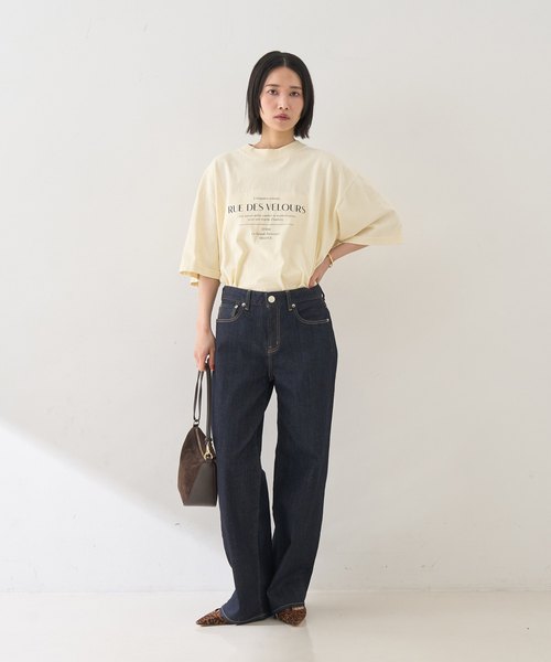 Rouge vif Anna(ルージュヴィフアンナ)の「ピグメントロゴBIG Tシャツ(Tシャツ/カットソー・レディース・クリーム/ホワイト・フリー)」の18枚目の写真