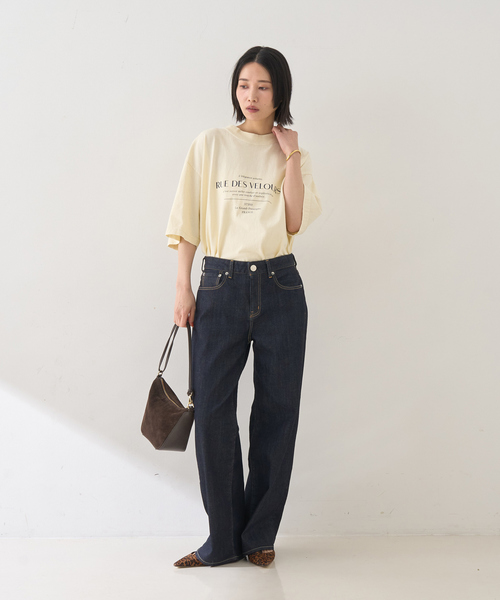 Rouge vif Anna(ルージュヴィフアンナ)の「ピグメントロゴBIG Tシャツ(Tシャツ/カットソー・レディース・クリーム/ホワイト・フリー)」の19枚目の写真
