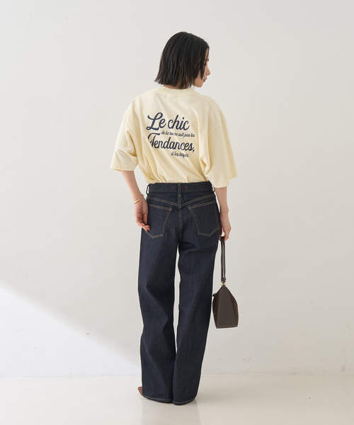 Rouge vif Anna(ルージュヴィフアンナ)の「ピグメントロゴBIG Tシャツ(Tシャツ/カットソー・レディース・クリーム/ホワイト・フリー)」の20枚目の写真