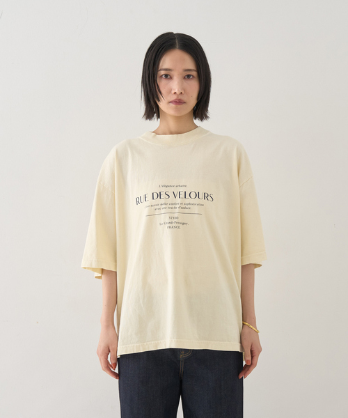 Rouge vif Anna(ルージュヴィフアンナ)の「ピグメントロゴBIG Tシャツ(Tシャツ/カットソー・レディース・クリーム/ホワイト・フリー)」の21枚目の写真