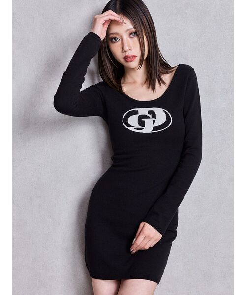 GYDA(ジェイダ)の「レッグウォーマーSET GD インターシャニットワンピース(ワンピース・レディース・ベージュ/グレー/ブラック・FREE)」の2枚目の写真