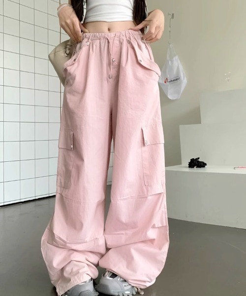 REBALANCE（リバランス）の「カラーカーゴパンツ（カーゴパンツ・レディース・B/C/A・MEDIUM/LARGE）」の2枚目の写真