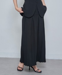 Gongdid Design（ゴンディッドデザイン）の「【Gongdid Design】25AW新作 Denim pleated skirt プリーツスカート 結婚式 二次会 パーティー フォーマル オケージョン ビジネス（スカート）」