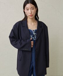 最終値下げ価格【omekashi】フェイクレザーテーラードジャケット 宅配便】フェイクレザージャケット／tops1838 | DAY CLOSET