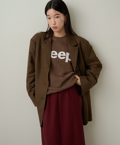 Omekashi(オメカシ)の「パワショルテーラードジャケット(テーラードジャケット・レディース・ネイビー/ボルドー/グレー/ブラウン/キャメル・38/36)」の13枚目の写真