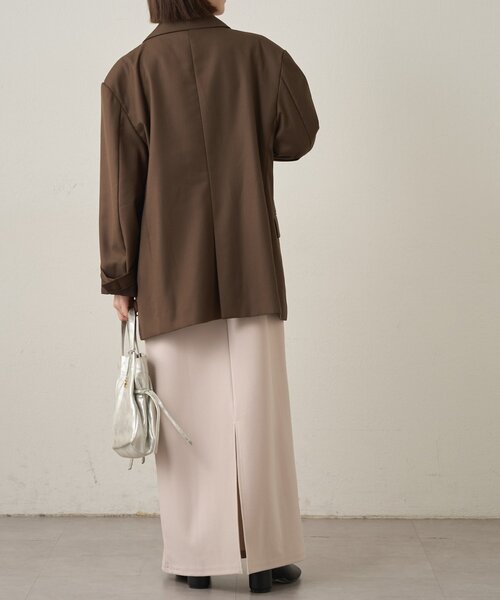 Omekashi(オメカシ)の「パワショルテーラードジャケット(テーラードジャケット・レディース・ネイビー/ボルドー/グレー/ブラウン/キャメル・38/36)」の10枚目の写真