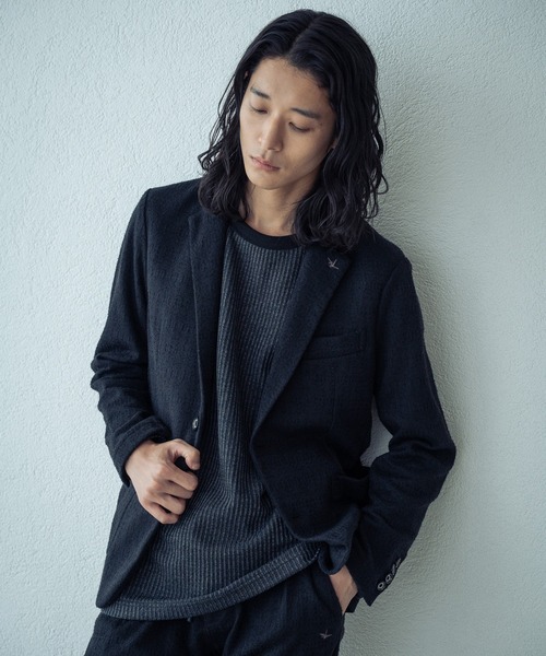 RATTLE TRAP(ラトルトラップ)の「【1PIU1UGUALE3別注】ブラックジャガードジャケット(テーラードジャケット・メンズ・ブラック・LL/L/M)」の4枚目の写真