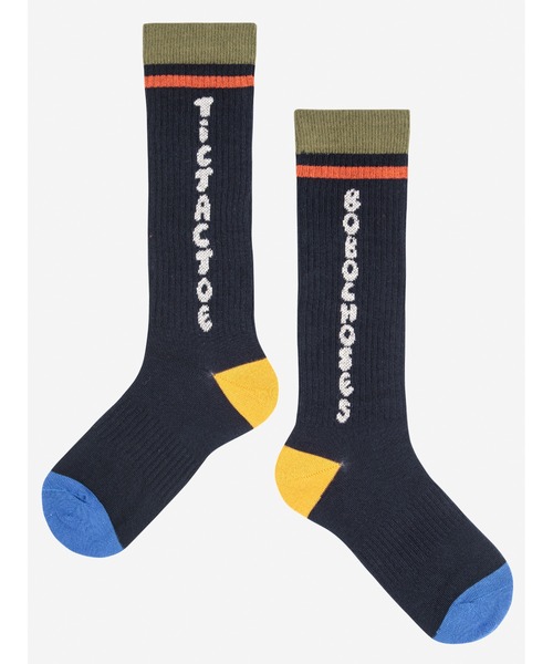 sososo 出品 セール】Tic Tac Toe navy extra long socks（ソックス/靴下）｜BOBO