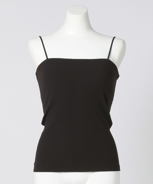 bijorie(ビジュリィ)の「【bijorie】ベストボディブラ リブベアキャミソール / カップ付きキャミソール / NEW BASIC 25SS(キャミソール・レディース・ネイビー/ブラック/オフホワイト・MEDIUM/LG/LARGE)」の6枚目の写真