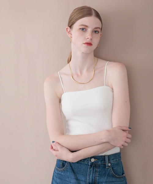 bijorie(ビジュリィ)の「【bijorie】ベストボディブラ リブベアキャミソール / カップ付きキャミソール / NEW BASIC 25SS(キャミソール・レディース・ネイビー/ブラック/オフホワイト・MEDIUM/LG/LARGE)」の22枚目の写真