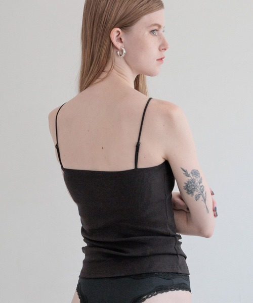 bijorie(ビジュリィ)の「【bijorie】ベストボディブラ リブベアキャミソール / カップ付きキャミソール / NEW BASIC 25SS(キャミソール・レディース・ネイビー/ブラック/オフホワイト・MEDIUM/LG/LARGE)」の17枚目の写真