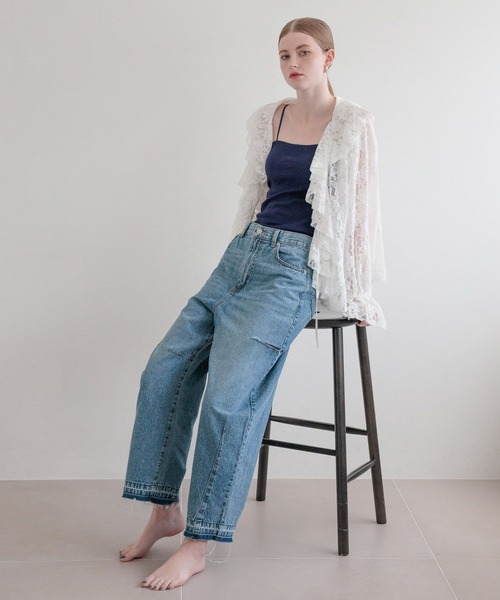 bijorie(ビジュリィ)の「【bijorie】ベストボディブラ リブベアキャミソール / カップ付きキャミソール / NEW BASIC 25SS(キャミソール・レディース・ネイビー/ブラック/オフホワイト・MEDIUM/LG/LARGE)」の12枚目の写真