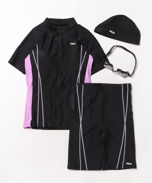 フィラ　水着　セット　未使用　半袖　FILA FILA 赤字覚悟 送料無料 レディース 水着 セット フィラ 半袖