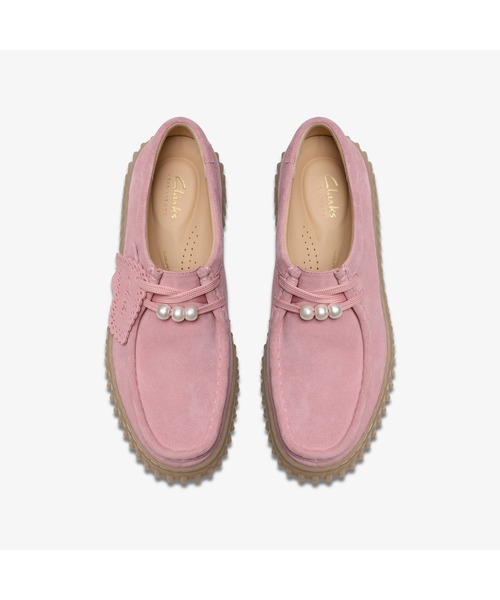 Clarks(クラークス)の「Torhill Bee / トーヒルビー(ダスティーローズスエード)(モカシン/デッキシューズ・レディース・ピンク・UK6/UK5.5/UK5/UK4.5/UK4/UK3.5/UK3)」の6枚目の写真