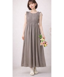 LAUTRE COTE（ロウトレコウト）の「コットンシャーリングノースリーブワンピース（ワンピース）」