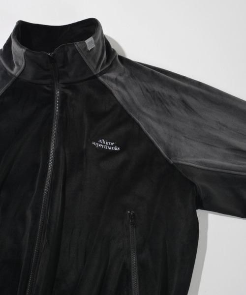 SUPERTHANKS（スーパーサンクス）の「ベロアコンビネーションブルゾンVelour Panel Stand-collar Blouson（ブルゾン・メンズ・ブラウン/ブラック×グレー/ブラック×ブラック・L/M/S）」の22枚目の写真