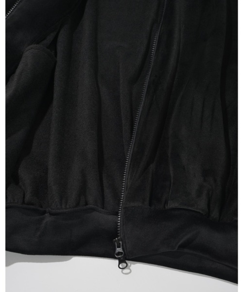 SUPERTHANKS（スーパーサンクス）の「ベロアコンビネーションブルゾンVelour Panel Stand-collar Blouson（ブルゾン・メンズ・ブラウン/ブラック×グレー/ブラック×ブラック・L/M/S）」の15枚目の写真