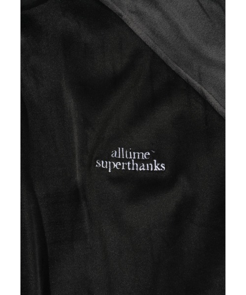 SUPERTHANKS（スーパーサンクス）の「ベロアコンビネーションブルゾンVelour Panel Stand-collar Blouson（ブルゾン・メンズ・ブラウン/ブラック×グレー/ブラック×ブラック・L/M/S）」の18枚目の写真