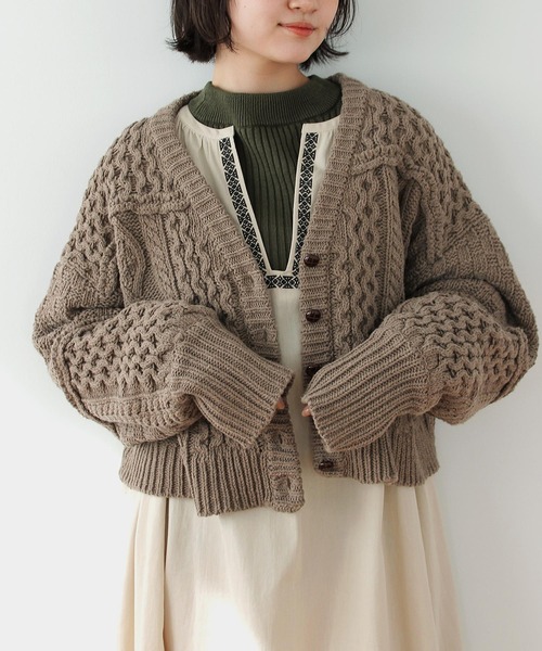 Crisp ☆ カーディガン ノルディックオーバーニットカーディガン
