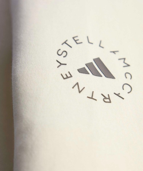 adidas by Stella McCartney（アディダスバイステラマッカートニー）の「adidas By Stella McCartney ペプラム フーディー / ハーフジップ / アディダス adidas（パーカー・レディース・ベージュ/ブラウン・LARGE/MEDIUM/SMALL/X-LARGE）」の6枚目の写真