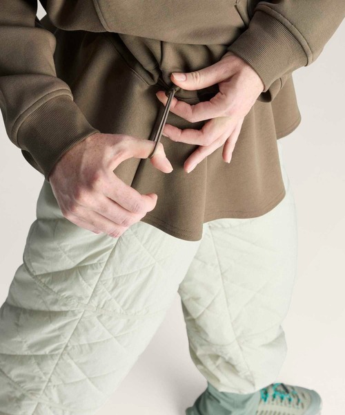 adidas by Stella McCartney（アディダスバイステラマッカートニー）の「adidas By Stella McCartney ペプラム フーディー / ハーフジップ / アディダス adidas（パーカー・レディース・ベージュ/ブラウン・LARGE/MEDIUM/SMALL/X-LARGE）」の15枚目の写真