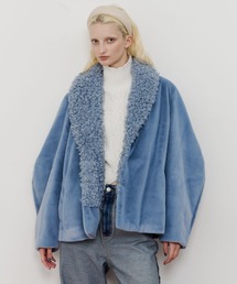 LA BELLE ETUDE（ラベルエチュード）の「カーブスリーブMIXファージャコット（テーラードジャケット）」