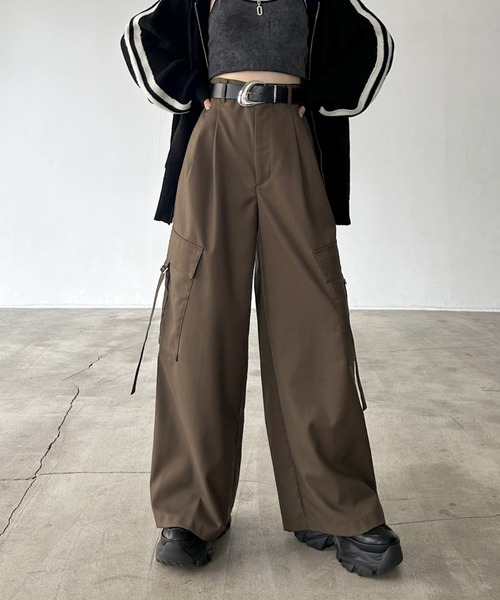 PAGEBOY（ページボーイ）の「TRポケベルカーゴパンツ 【2サイズ展開】（スラックス・レディース・グレー/ブラウン/ブラック・SMALL/MEDIUM）」の3枚目の写真