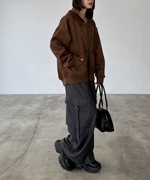 PAGEBOY（ページボーイ）の「TRポケベルカーゴパンツ 【2サイズ展開】（スラックス・レディース・グレー/ブラウン/ブラック・SMALL/MEDIUM）」の12枚目の写真