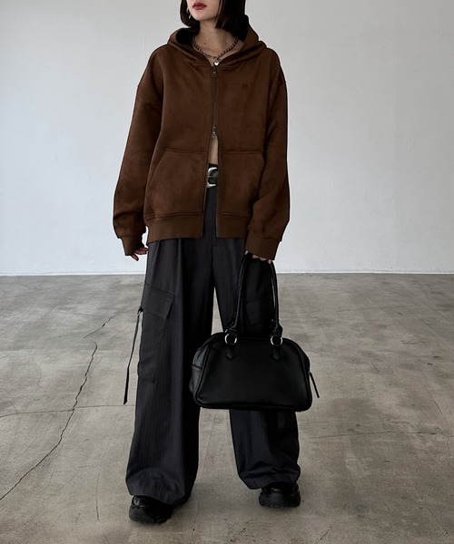 PAGEBOY（ページボーイ）の「TRポケベルカーゴパンツ 【2サイズ展開】（スラックス・レディース・グレー/ブラウン/ブラック・SMALL/MEDIUM）」の11枚目の写真