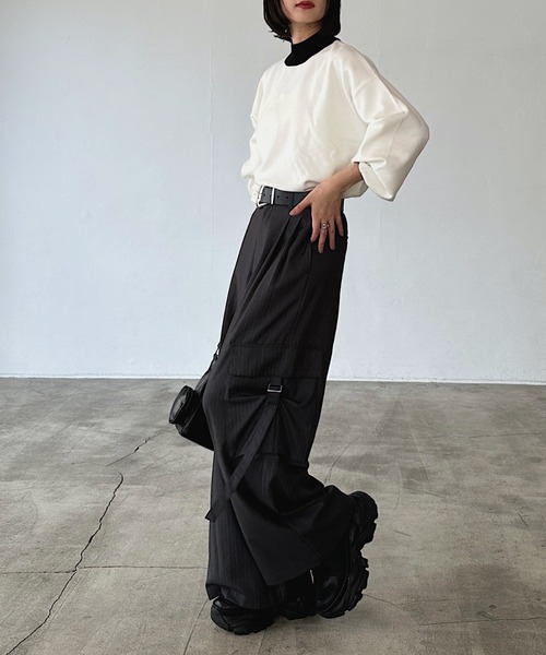 PAGEBOY（ページボーイ）の「TRポケベルカーゴパンツ 【2サイズ展開】（スラックス・レディース・グレー/ブラウン/ブラック・SMALL/MEDIUM）」の6枚目の写真