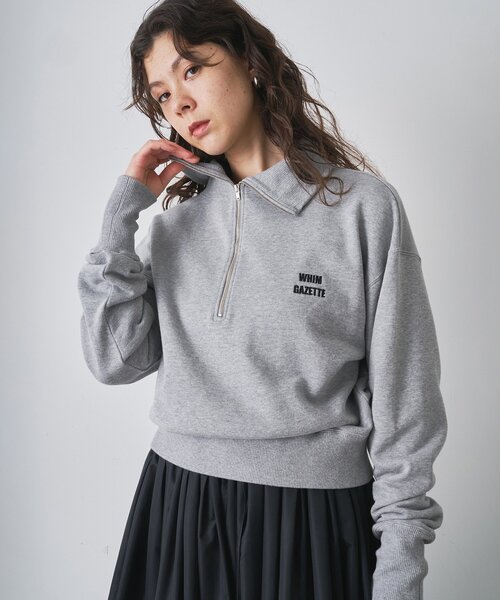 WATWING WATA MINUTE グレー ハーフジップ トレーナー WATWING WATA MINUTE グレー ハーフジップ トレーナー