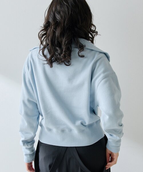 セール】ハーフジップロゴ裏毛プルオーバー（スウェット）｜Whim