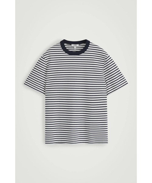 COS(コス)の「インターロック コットン クルーネックTシャツ(Tシャツ/カットソー・メンズ・ホワイト/ライトブルー/ブラック/ネイビー系・L/S/XL/M/XS)」の11枚目の写真