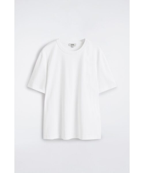 COS(コス)の「インターロック コットン クルーネックTシャツ(Tシャツ/カットソー・メンズ・ホワイト/ライトブルー/ブラック/ネイビー系・L/S/XL/M/XS)」の18枚目の写真