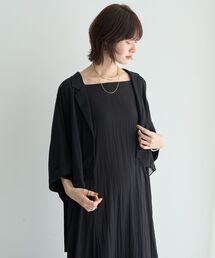 YECCA VECCA イェッカ ヴェッカ マスタードカーキテーラードジャケット YECCA VECCA｜【CLASSY.掲載】ストライプ柄金釦テーラード