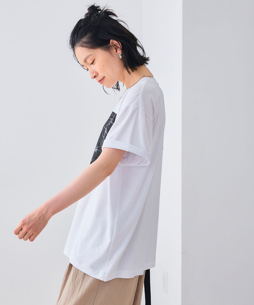 CROSS FUNCTION（クロスファンクション）の「エブ楽 BROOKLYNフォトプリントTシャツ（Tシャツ/カットソー・レディース・ホワイト・FREE）」の6枚目の写真