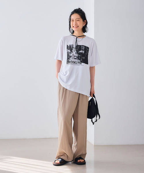 CROSS FUNCTION（クロスファンクション）の「エブ楽 BROOKLYNフォトプリントTシャツ（Tシャツ/カットソー・レディース・ホワイト・FREE）」の11枚目の写真