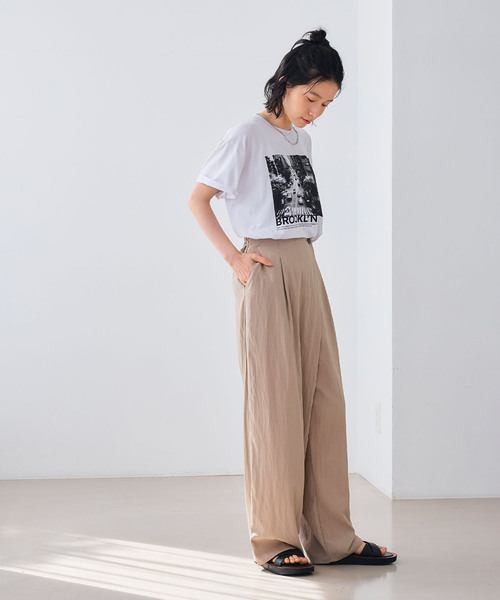 CROSS FUNCTION（クロスファンクション）の「エブ楽 BROOKLYNフォトプリントTシャツ（Tシャツ/カットソー・レディース・ホワイト・FREE）」の17枚目の写真