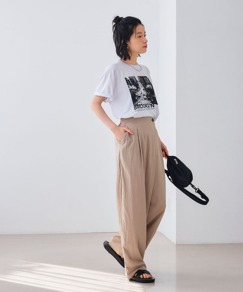 CROSS FUNCTION（クロスファンクション）の「エブ楽 BROOKLYNフォトプリントTシャツ（Tシャツ/カットソー・レディース・ホワイト・FREE）」の18枚目の写真