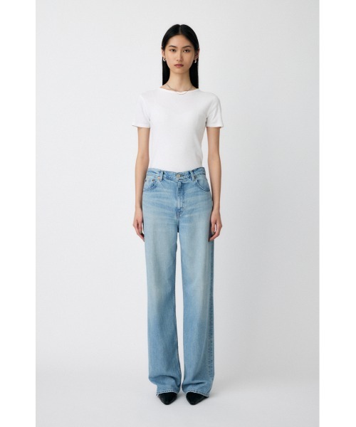 MOUSSY(マウジー)の「TENCEL(TM) DENIM STRAIGHT(デニムパンツ・レディース・ワンウォッシュ/ライトブルー・23inch/24inch/25inch/26inch/27inch)」の21枚目の写真