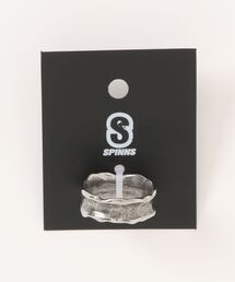 SPINNS（スピンズ）の「メタルシルバーリング/クラッシュウェーブ/ヴィンテージライク（リング・メンズ）」