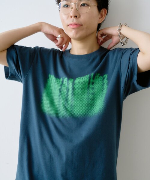 WHIMSIC(ウィムジック)の「【UNISEX】 ミラージュ シルクスクリーン プリントT(Tシャツ/カットソー・レディース・ネイビー/ホワイト・1/2)」の14枚目の写真