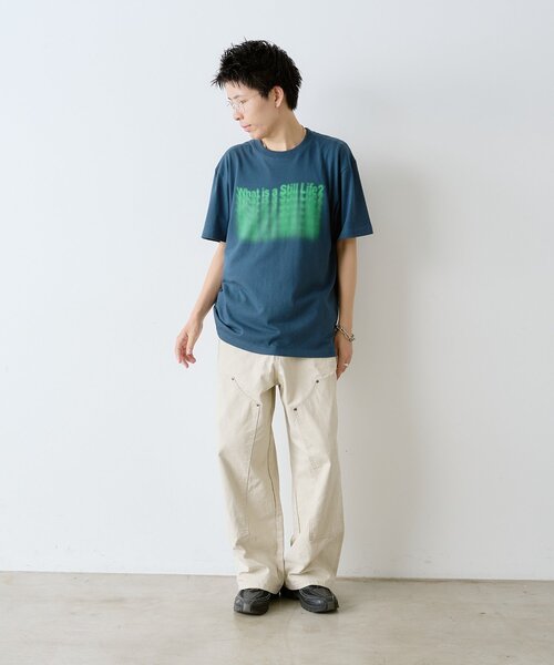 WHIMSIC(ウィムジック)の「【UNISEX】 ミラージュ シルクスクリーン プリントT(Tシャツ/カットソー・レディース・ネイビー/ホワイト・1/2)」の15枚目の写真