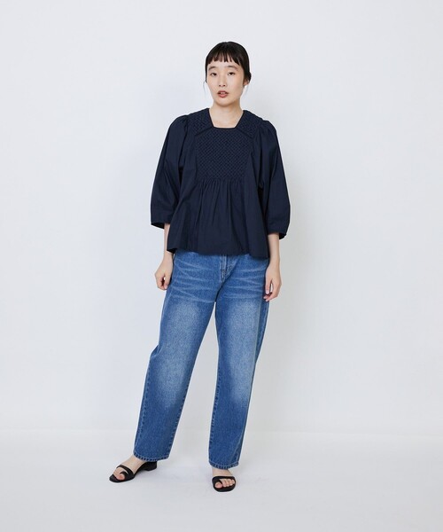 LOISIR(ロワズィール)の「モンローデニム(デニムパンツ・レディース・ブラック系その他/インディゴブルー・40/38/36)」の4枚目の写真