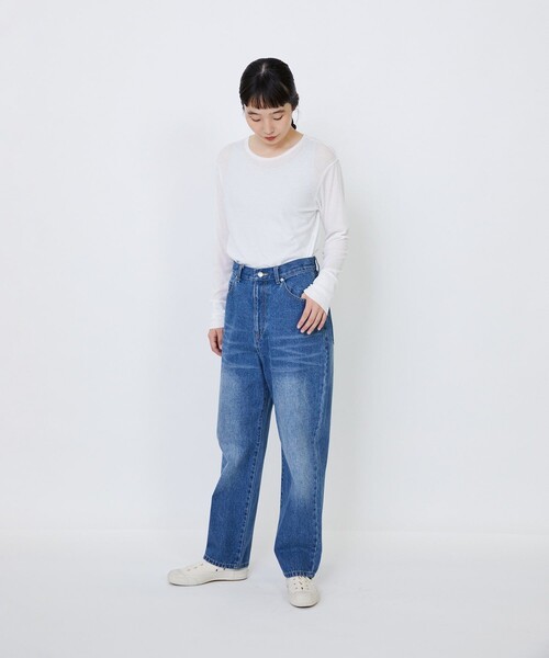 LOISIR(ロワズィール)の「モンローデニム(デニムパンツ・レディース・ブラック系その他/インディゴブルー・40/38/36)」の6枚目の写真