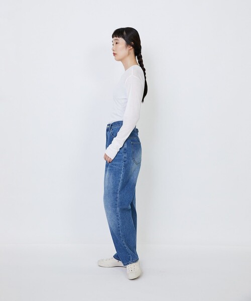 LOISIR(ロワズィール)の「モンローデニム(デニムパンツ・レディース・ブラック系その他/インディゴブルー・40/38/36)」の7枚目の写真