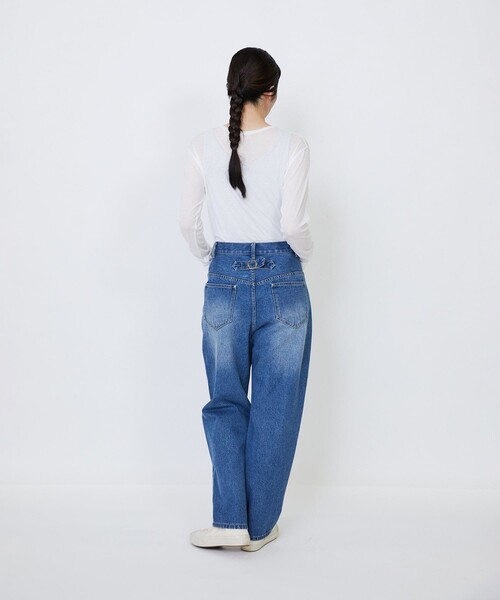LOISIR(ロワズィール)の「モンローデニム(デニムパンツ・レディース・ブラック系その他/インディゴブルー・40/38/36)」の9枚目の写真